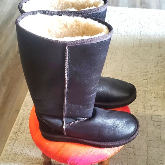 NEW COSTCO Black  Boots Size W8 - Picture 2 of 6